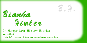 bianka himler business card